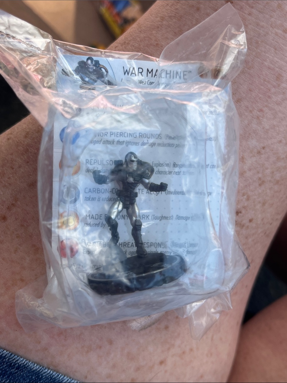 Marvel War Machine Black and Silver Mini Figure